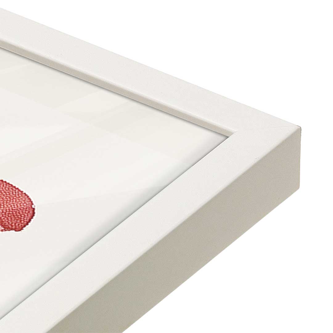 [Color:Opaque White], Picture of art in a Opaque White frame at an angle