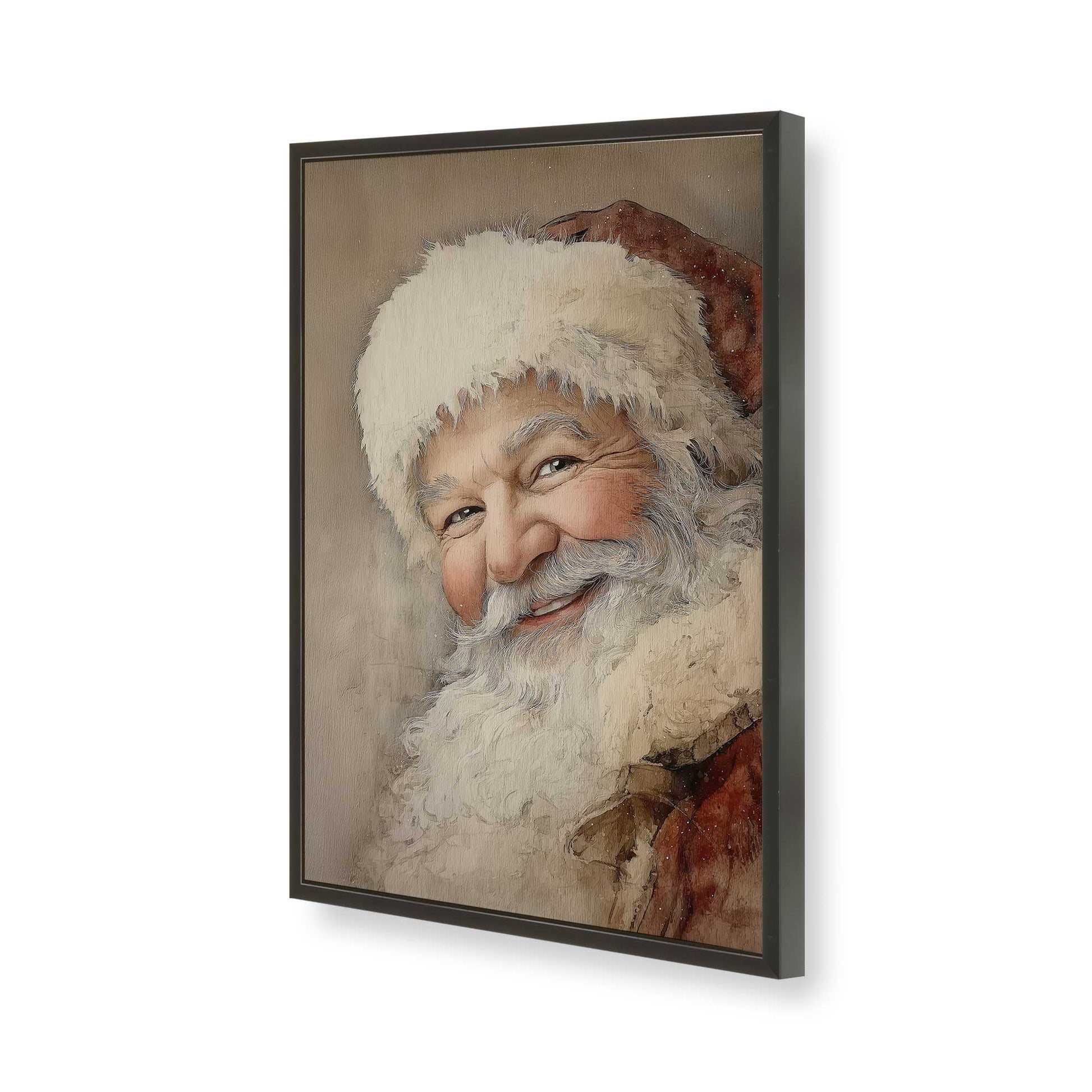 [Color:Satin Black], Picture of art in a Satin Black frame of the corner