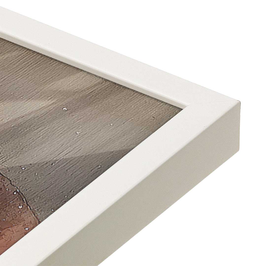 [Color:Opaque White], Picture of art in a Opaque White frame at an angle