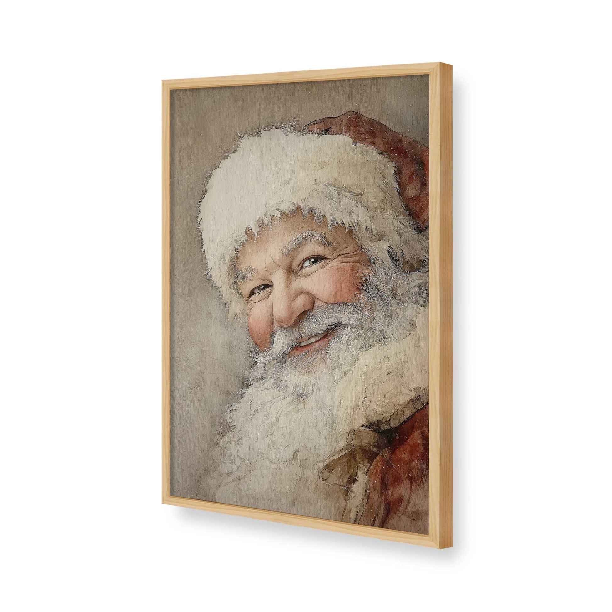 [Color:American Maple], Picture of art in a American Maple frame of the corner