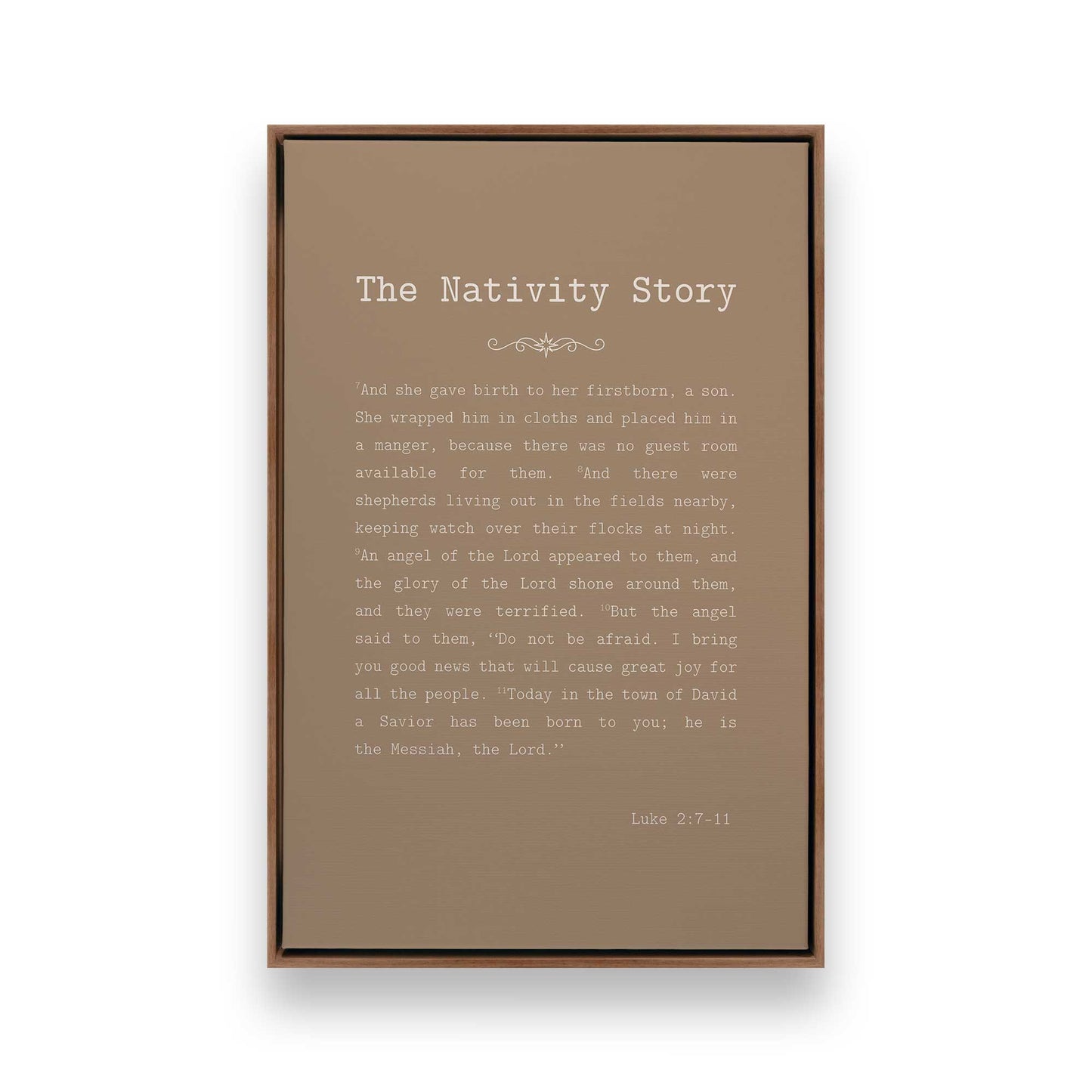 [Color:Walnut], Picture of art in a Walnut frame