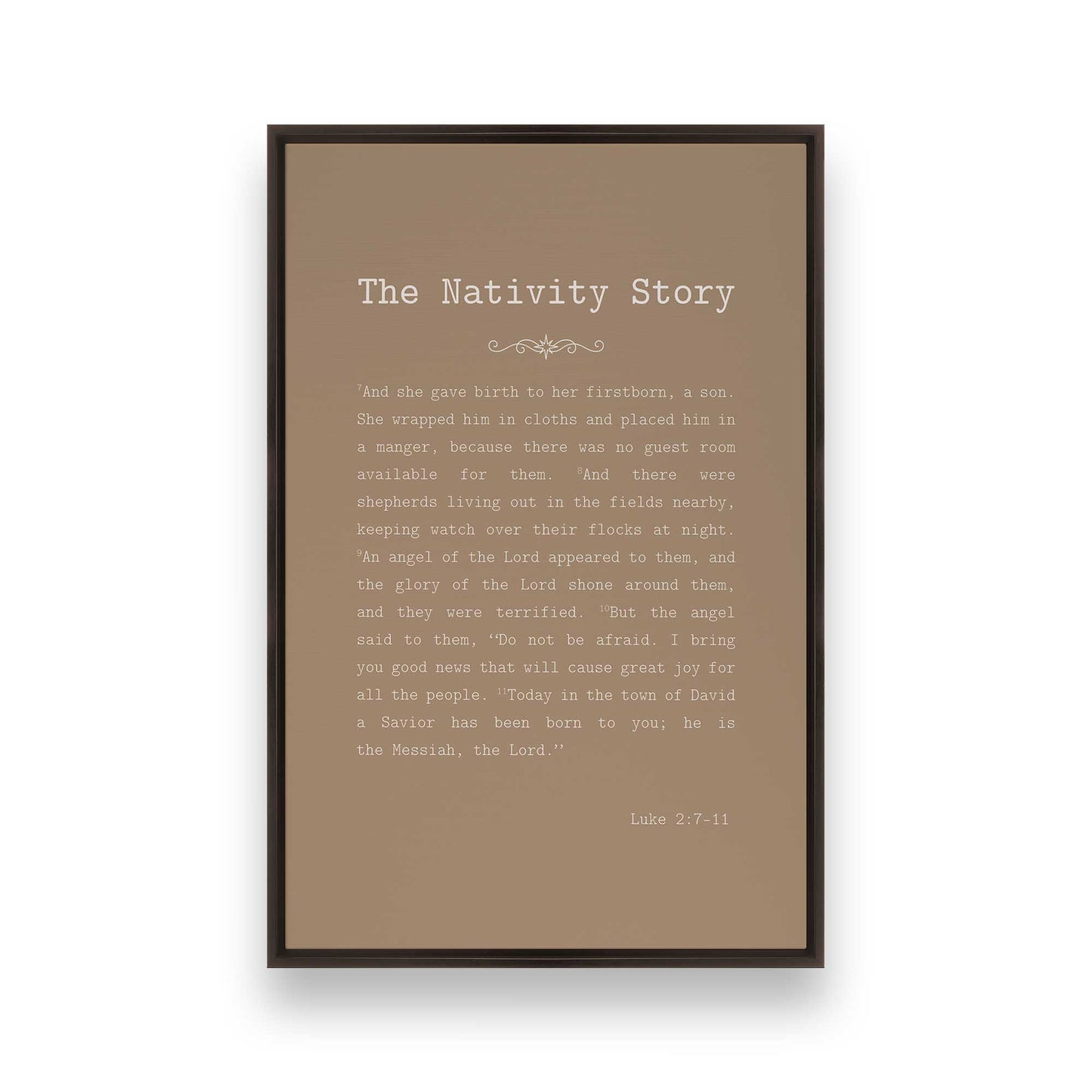 [Color:Espresso], Picture of art in an Espresso frame