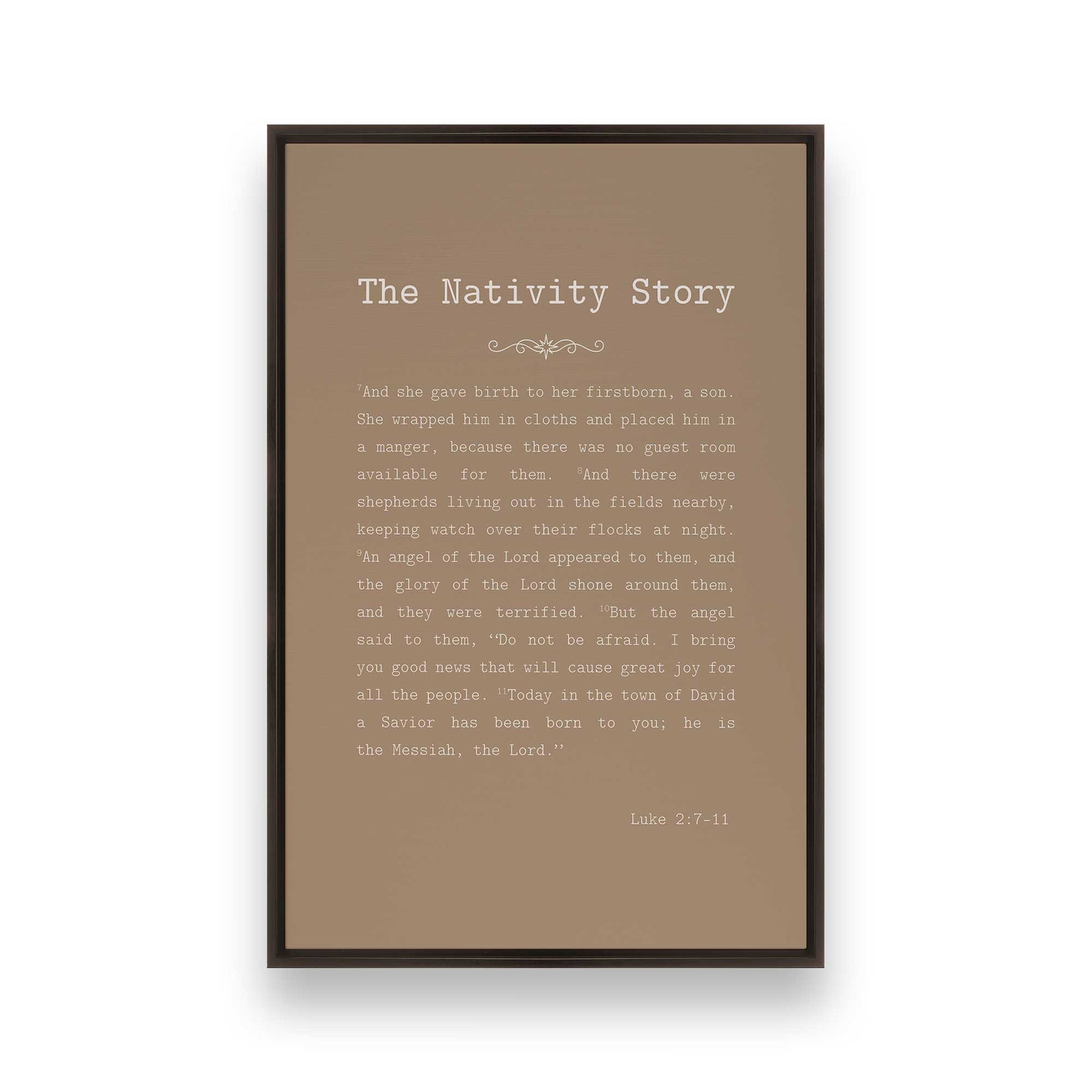 [Color:Espresso], Picture of art in an Espresso frame