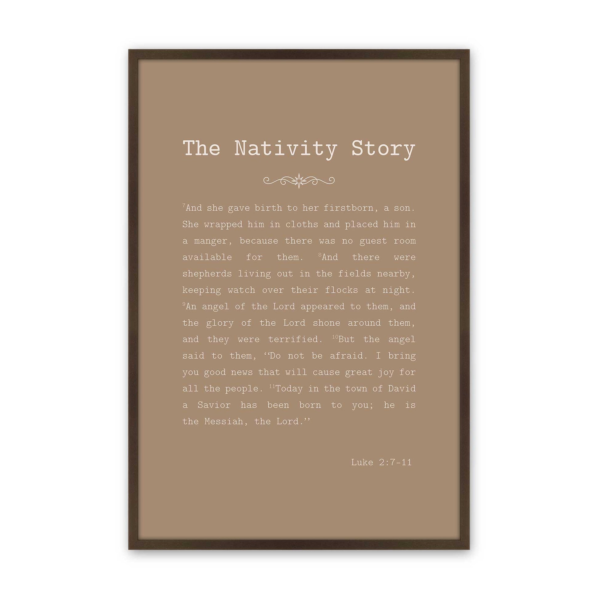 [Color:Brown], Picture of art in a Brown frame