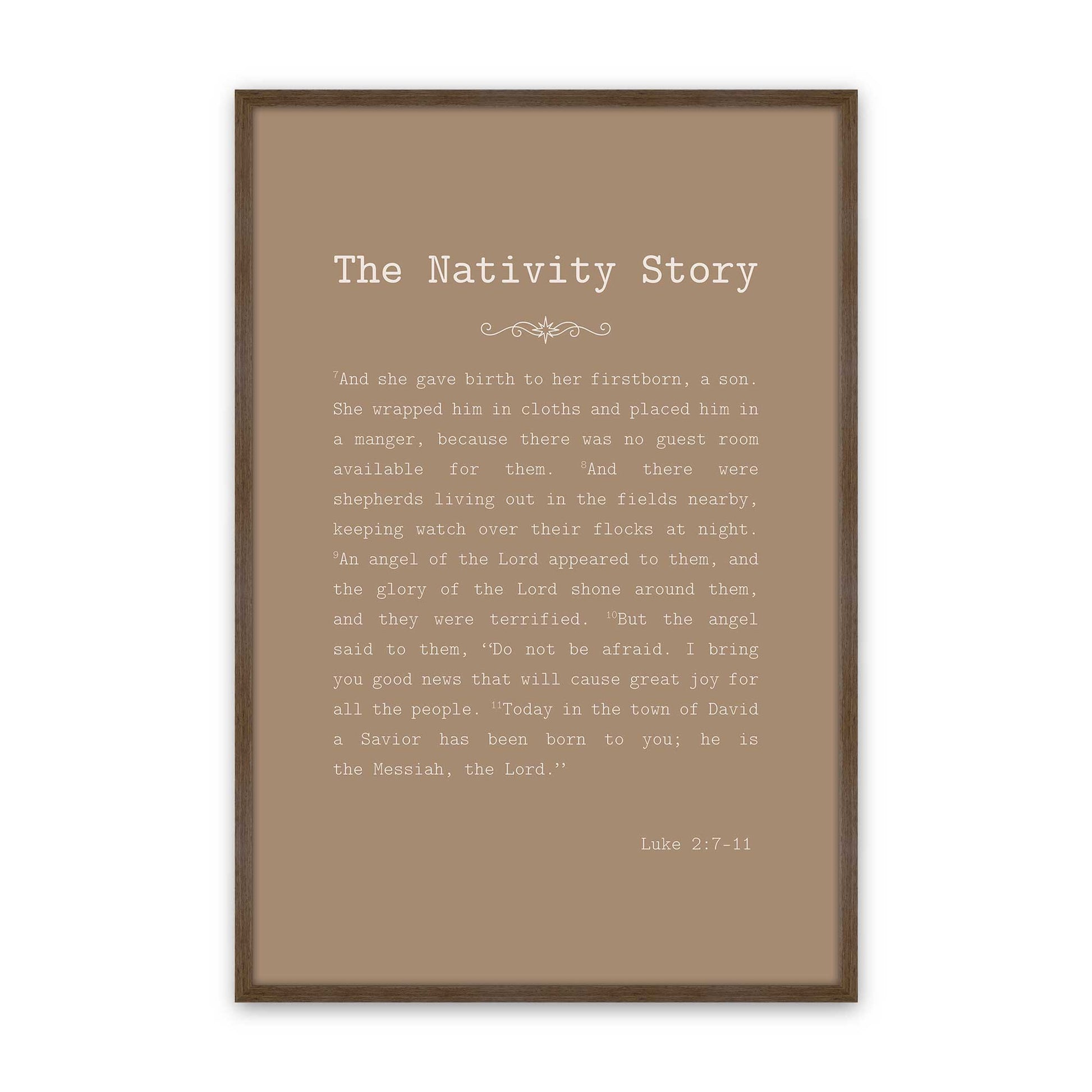 [Color:Walnut], Picture of art in a Walnut frame