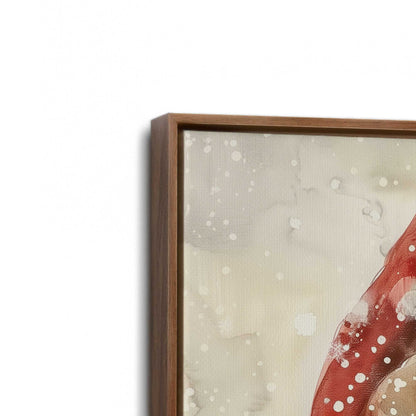 [Color:Walnut], Picture of art in a Walnut frame at an angle