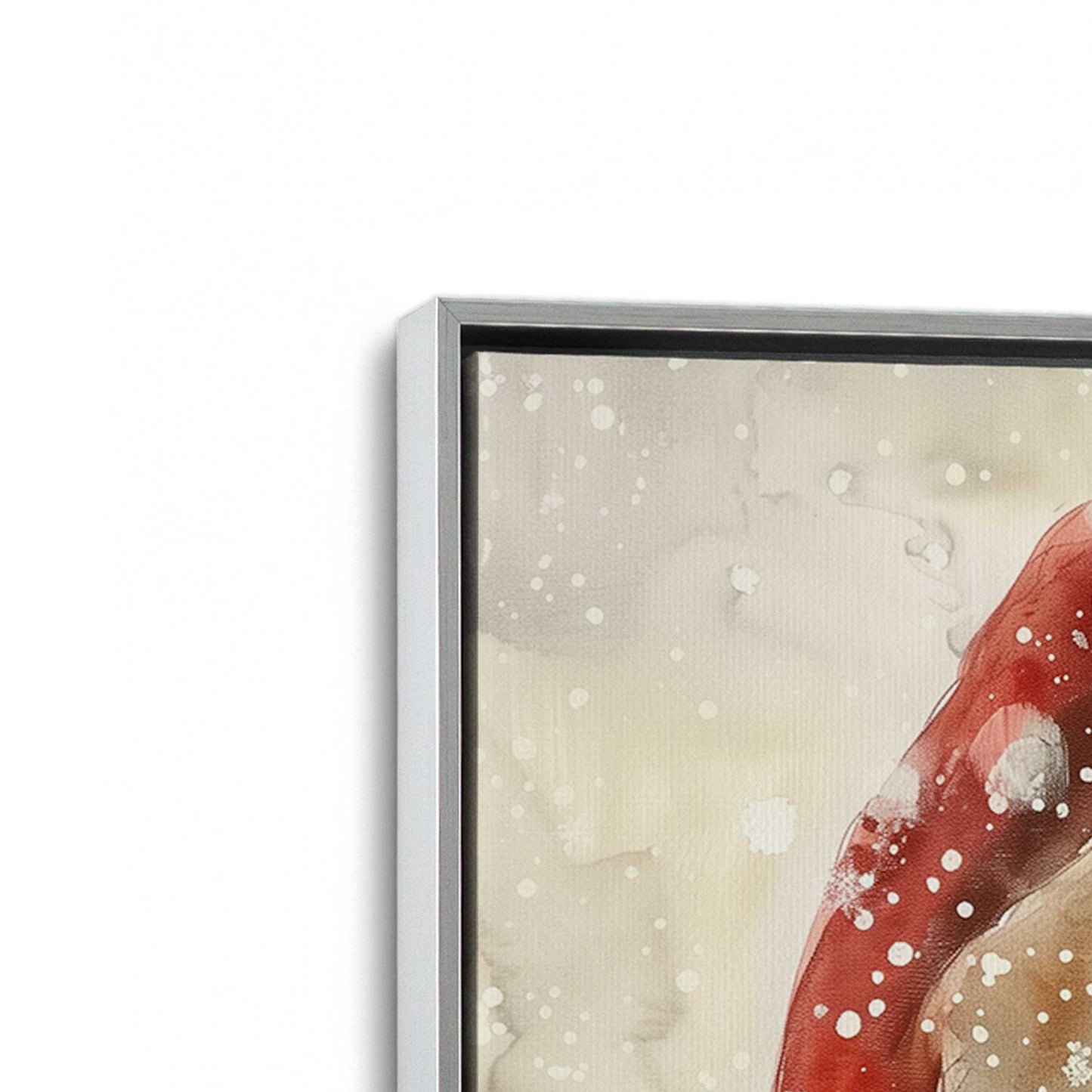 [Color:Polished Chrome], Picture of art in a Polished Chrome frame at an angle