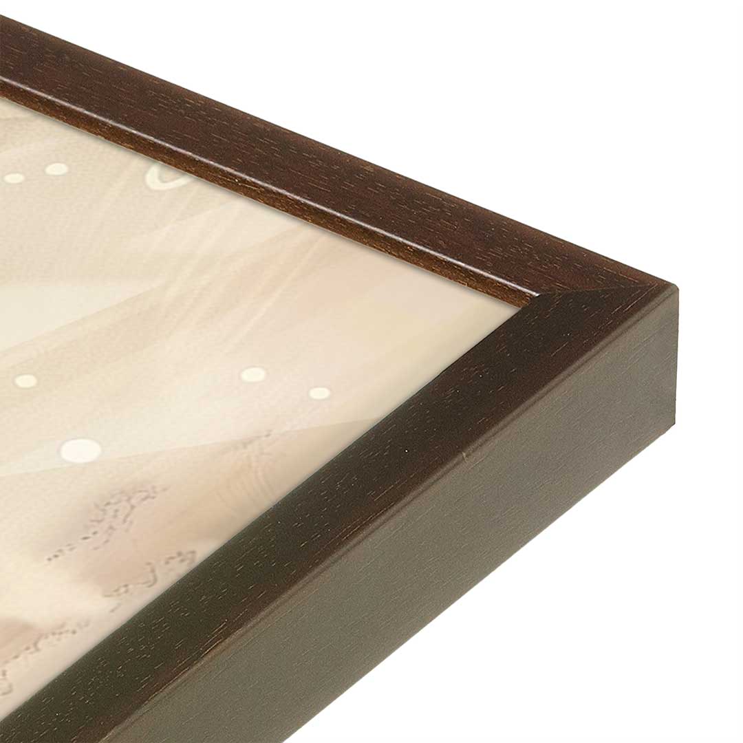 [Color:Belvinder Brown], Picture of art in a Belvinder Brown frame at an angle