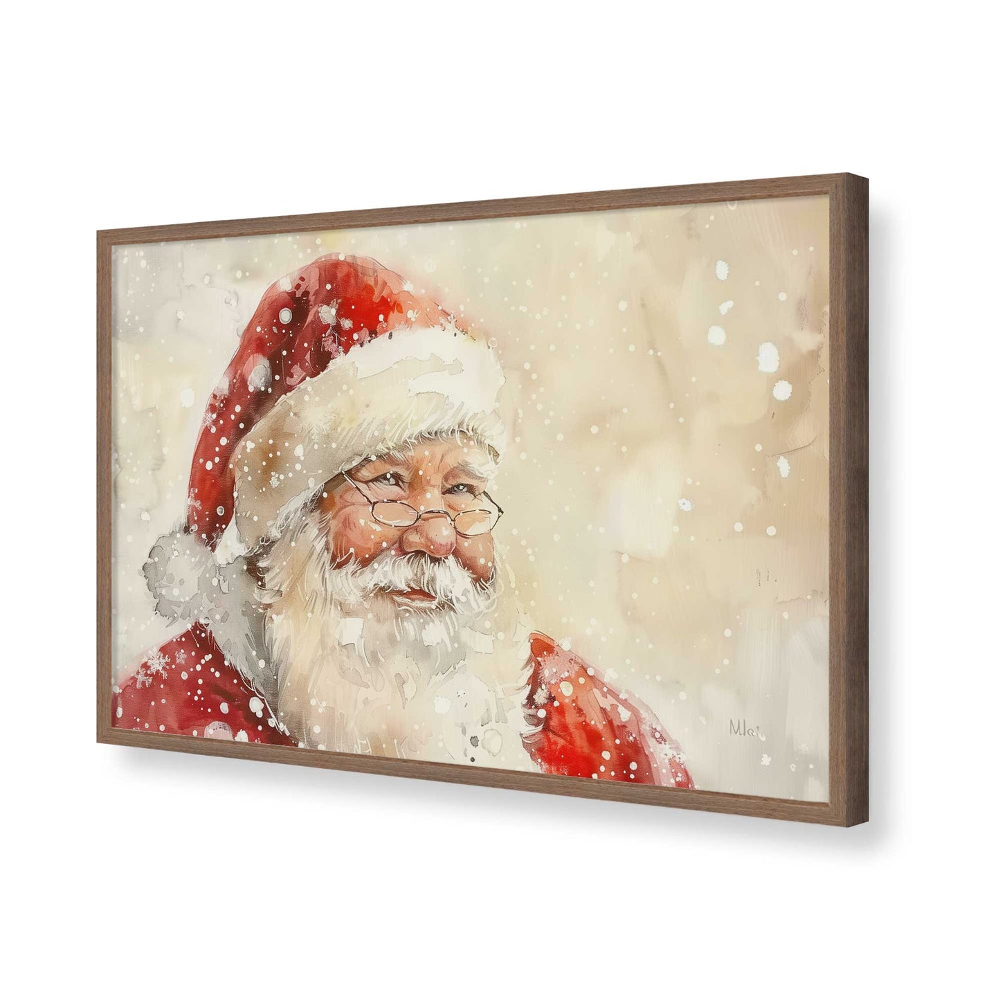 [Color:Walnut], Picture of art in a Walnut frame of the corner