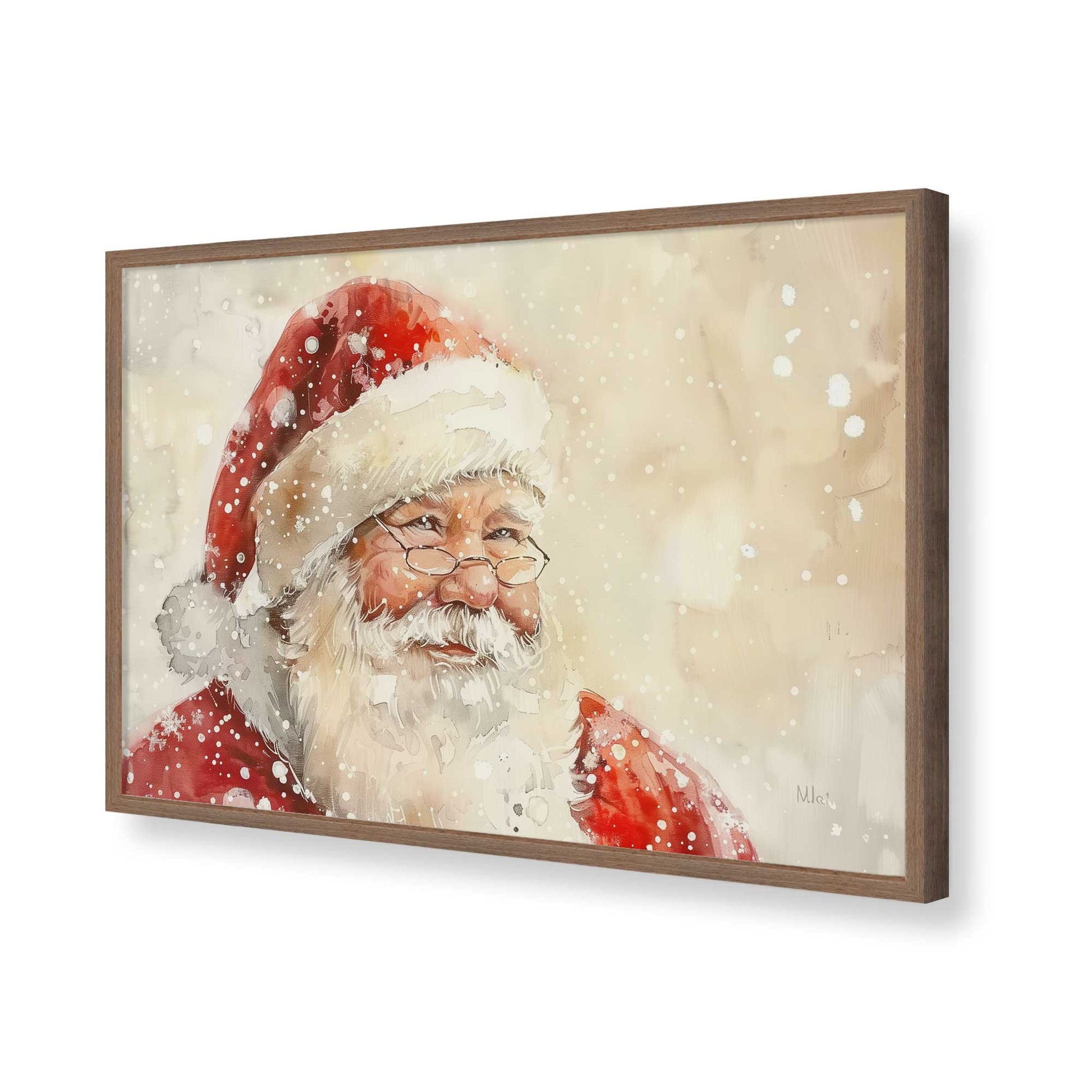 [Color:Walnut], Picture of art in a Walnut frame of the corner