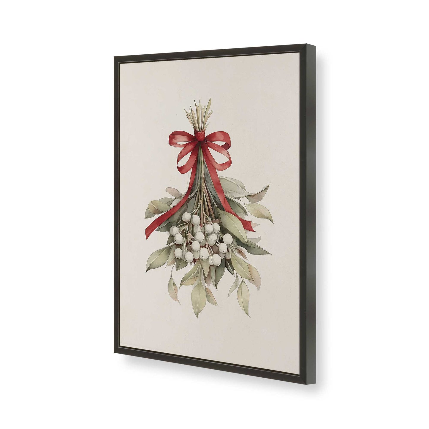 [Color:Satin Black], Picture of art in a Satin Black frame of the corner