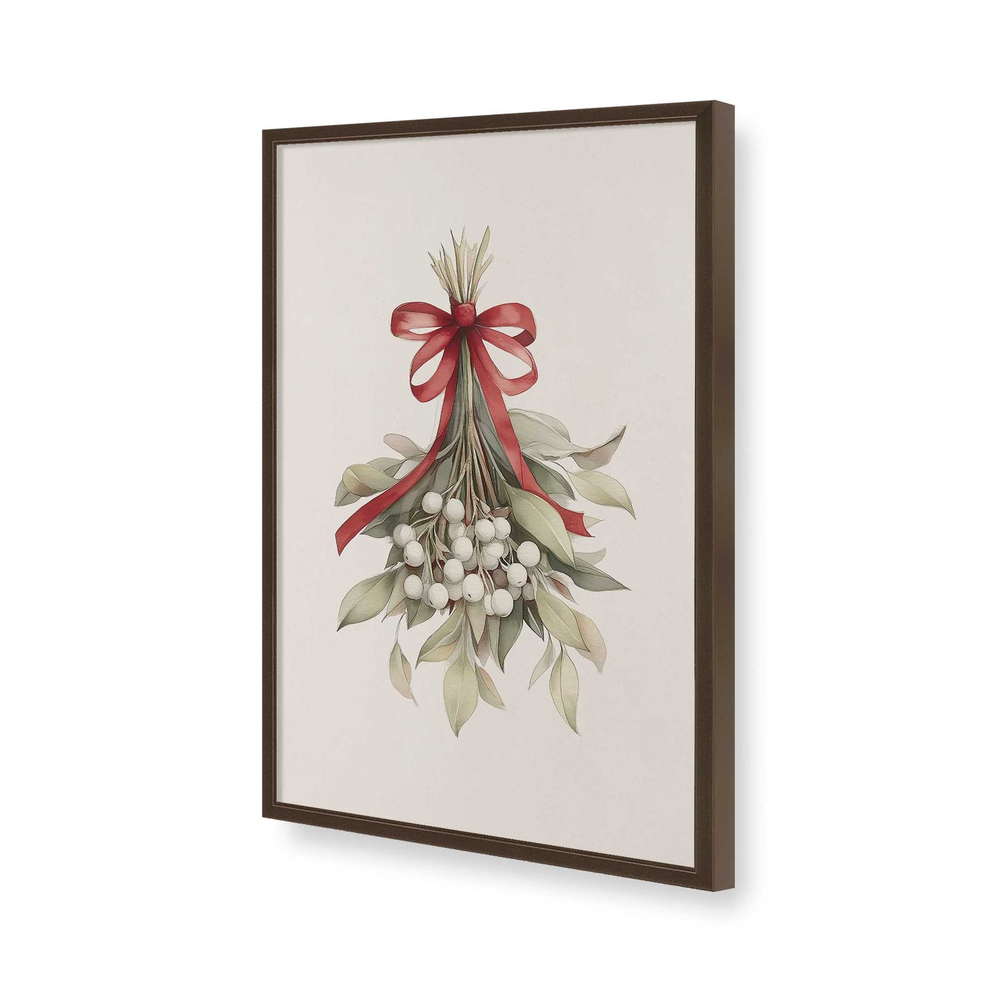 [Color:Brown], Picture of art in a Brown frame of the corner