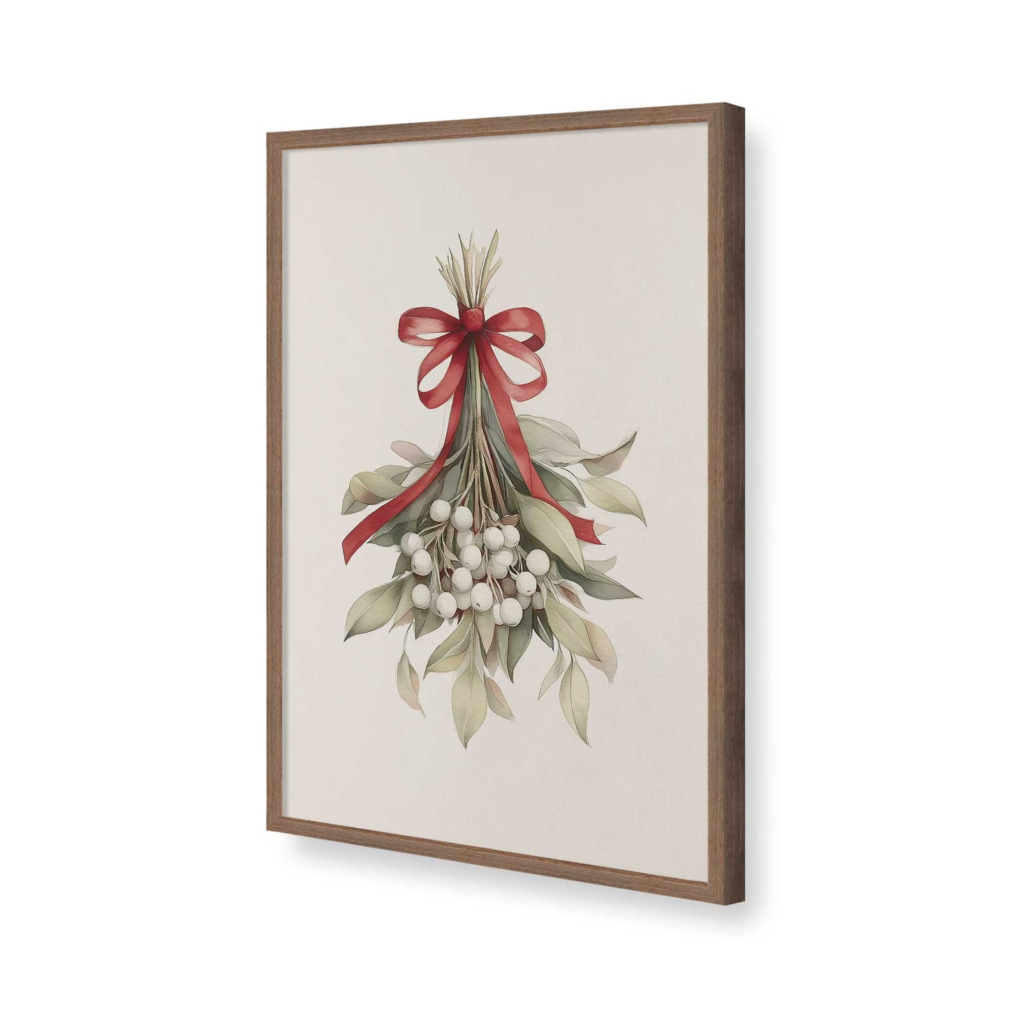 [Color:Walnut], Picture of art in a Walnut frame of the corner