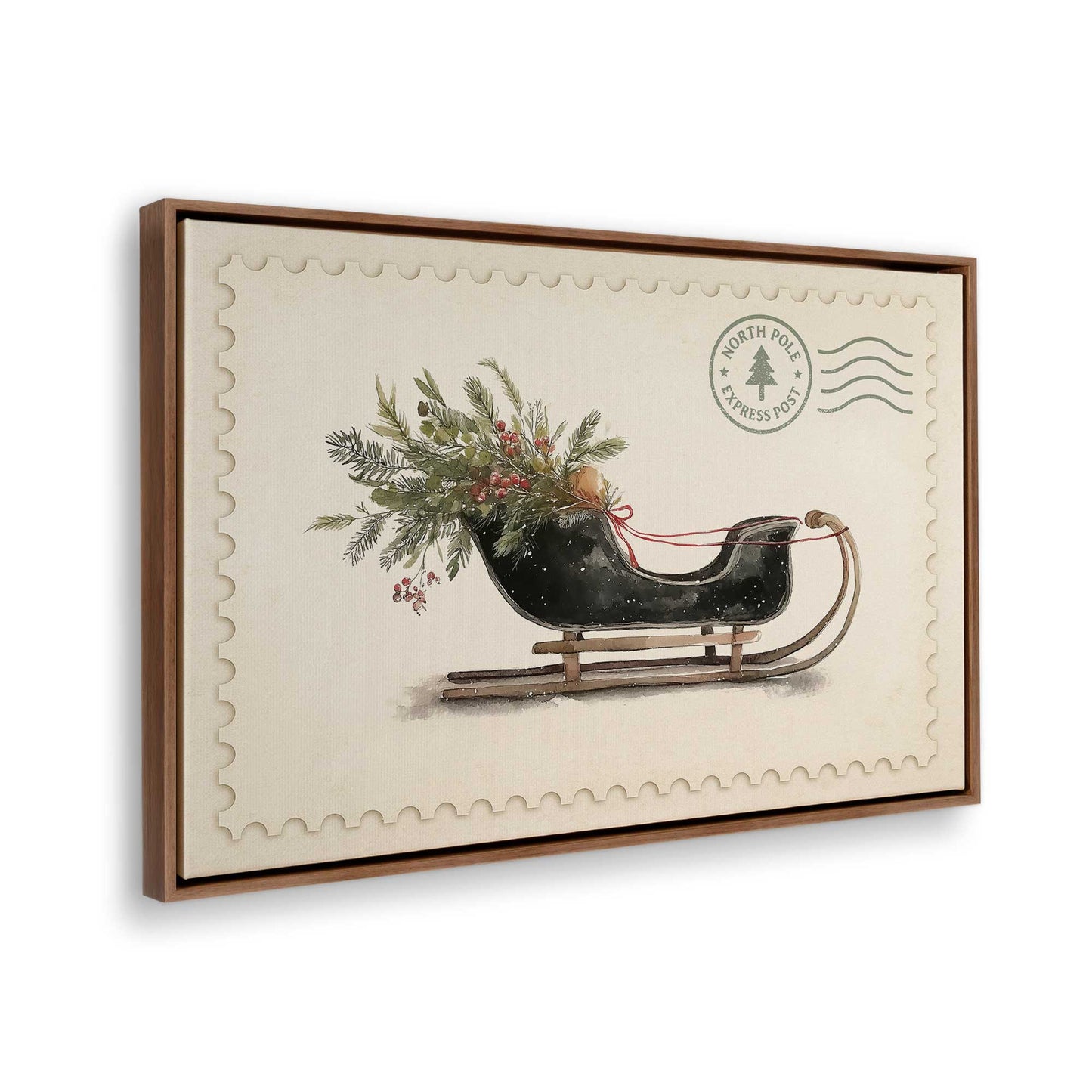 [Color:Walnut], Picture of the corner of the art