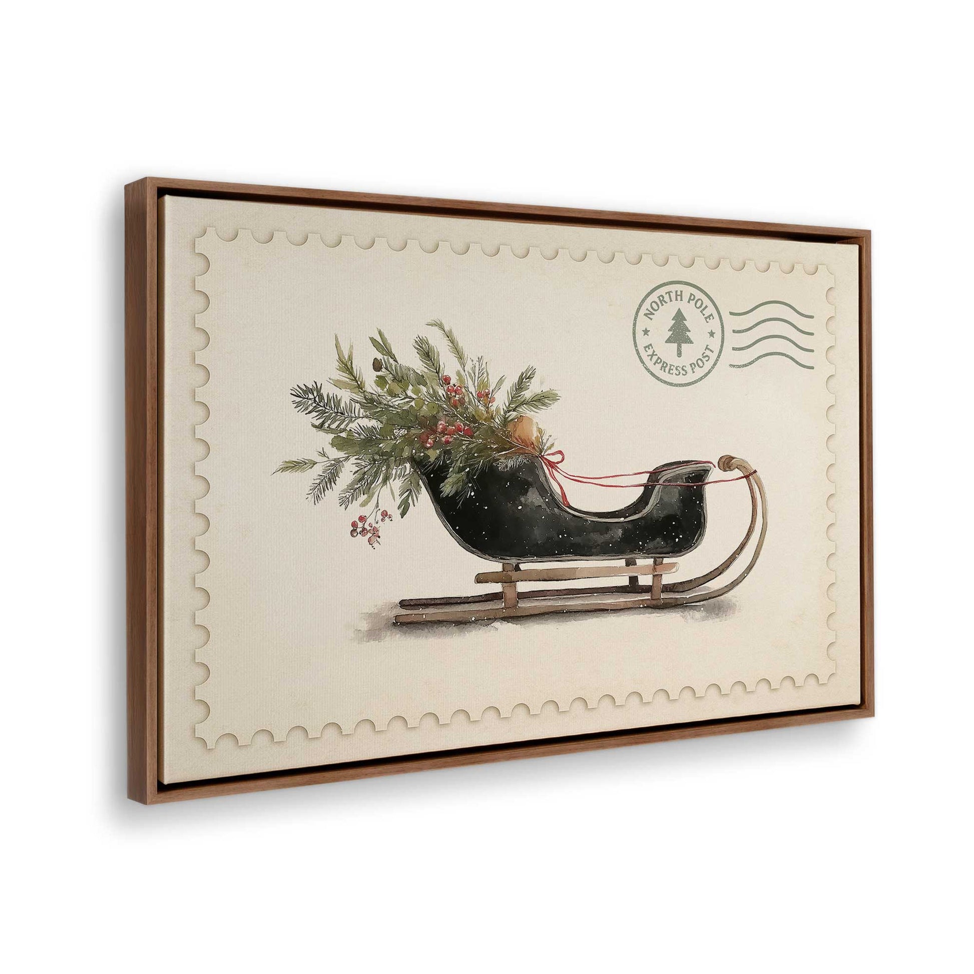 [Color:Walnut], Picture of the corner of the art