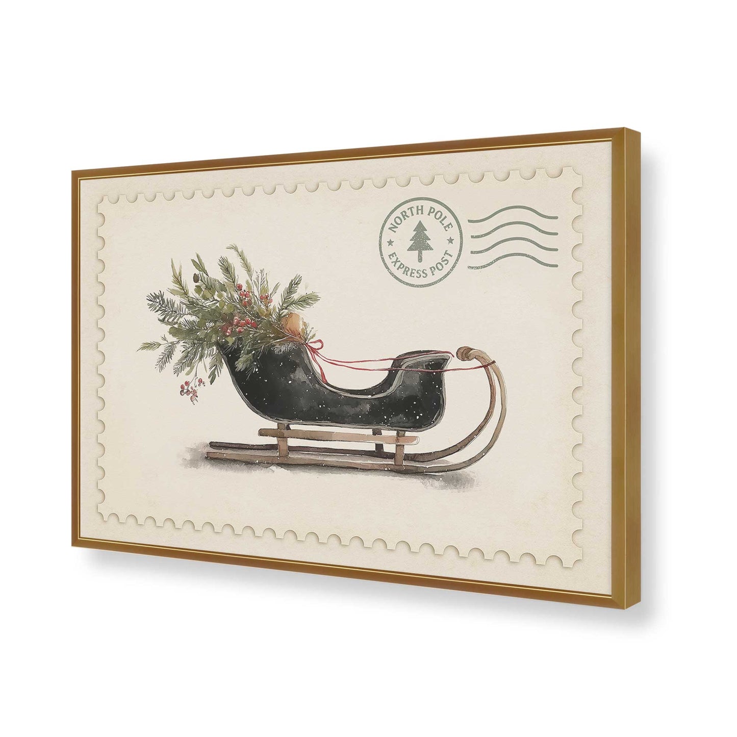 [Color:Polished Gold], Picture of art in a Polished Gold frame of the corner