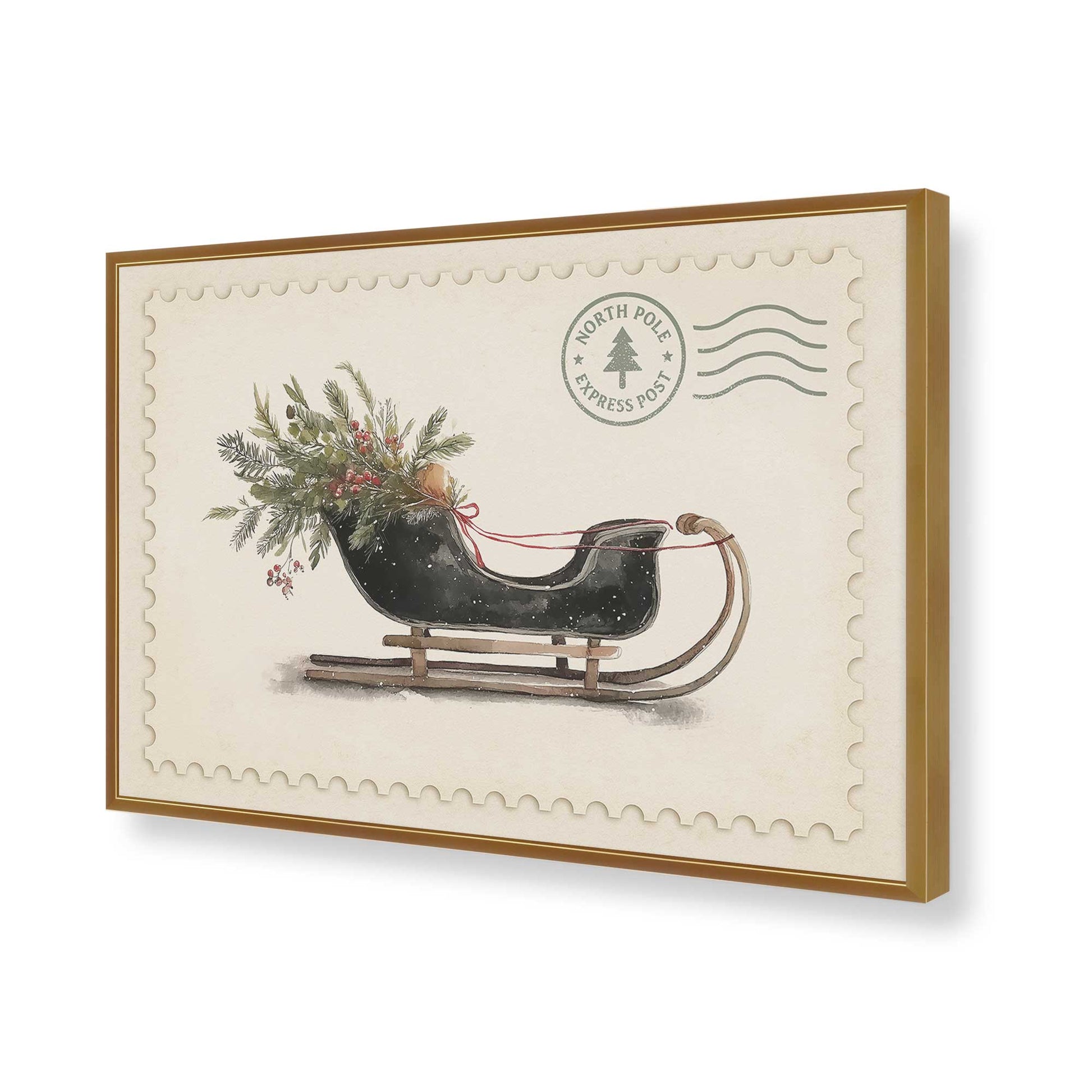 [Color:Polished Gold], Picture of art in a Polished Gold frame of the corner