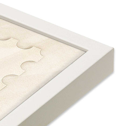 [Color:Opaque White], Picture of art in a Opaque White frame at an angle