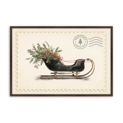 [Color:Brown], Picture of art in a Brown frame