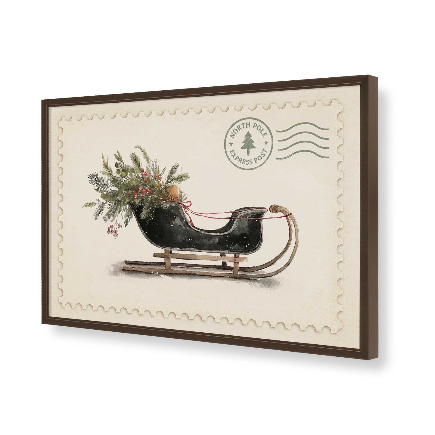 [Color:Belvinder Brown], Picture of art in a Belvinder Brown frame of the corner