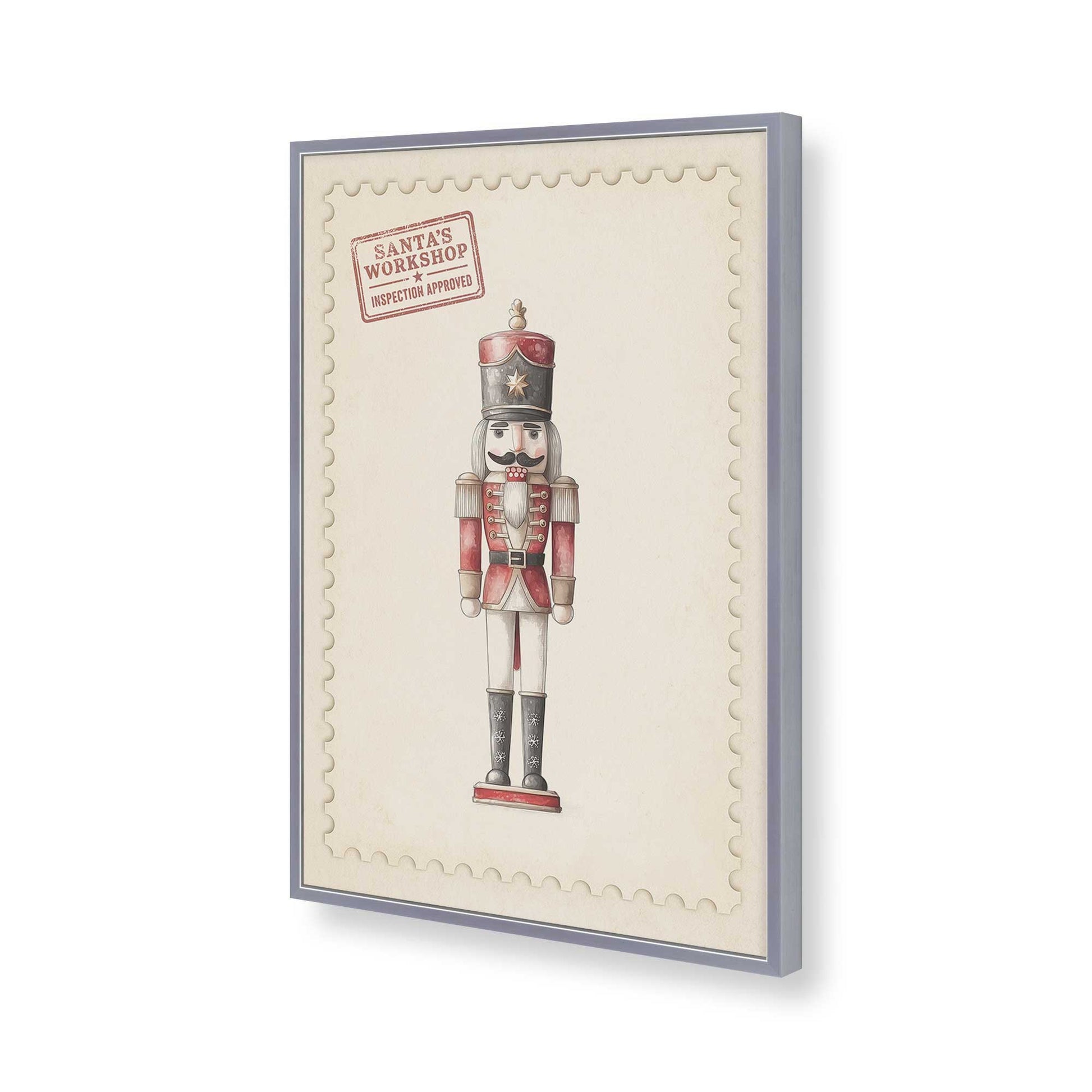 [Color:Polished Chrome], Picture of art in a Polished Chrome frame of the corner