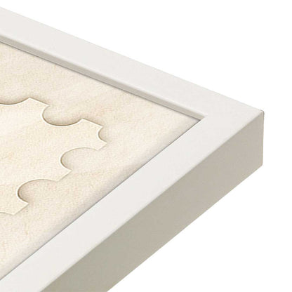 [Color:Opaque White], Picture of art in a Opaque White frame at an angle