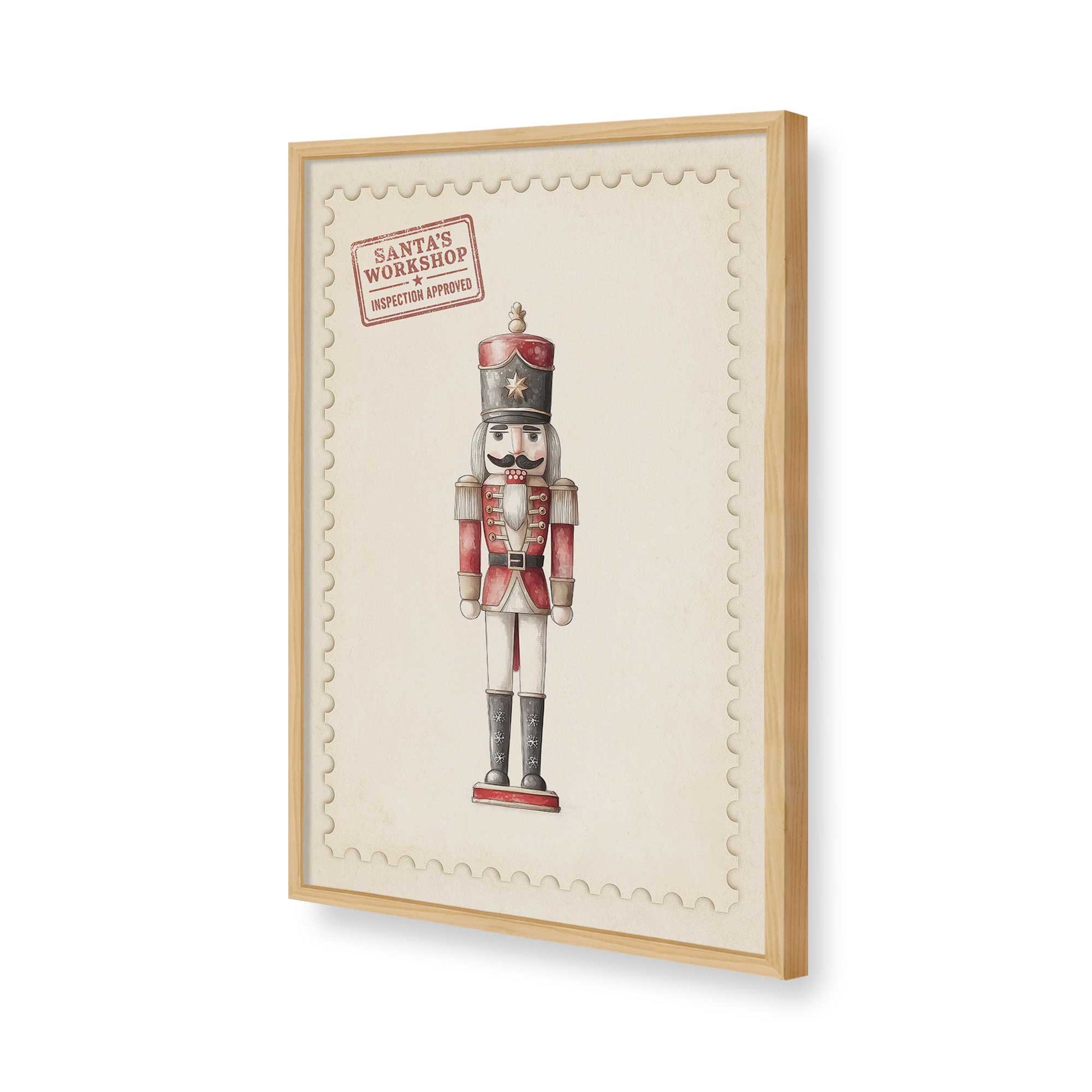 [Color:American Maple], Picture of art in a American Maple frame of the corner