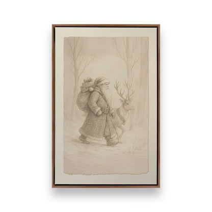 [Color:Walnut], Picture of art in a Walnut frame