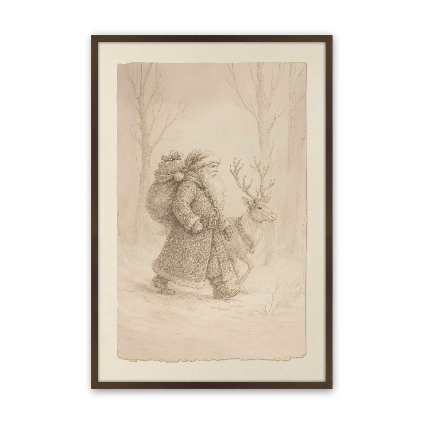 [Color:Belvinder Brown], Picture of art in a Belvinder Brown frame