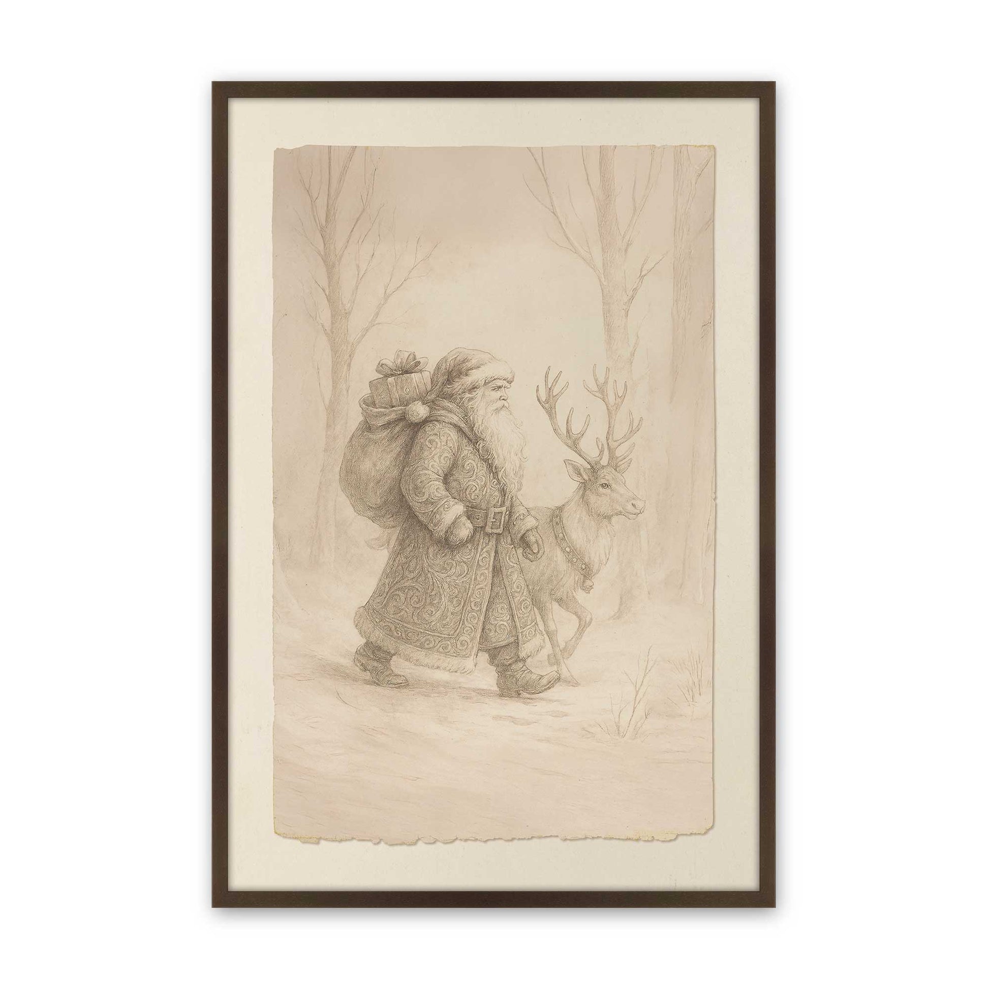 [Color:Belvinder Brown], Picture of art in a Belvinder Brown frame