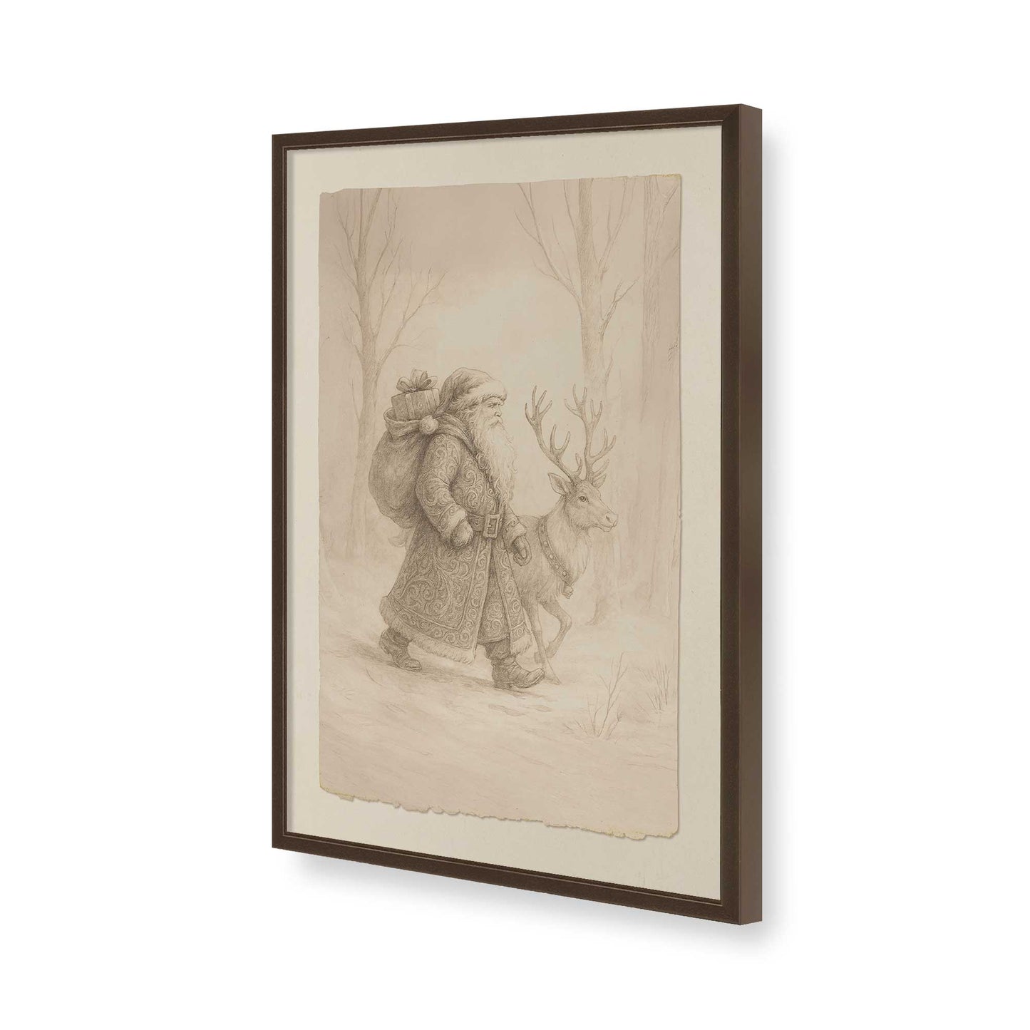 [Color:Belvinder Brown], Picture of art in a Belvinder Brown frame of the corner