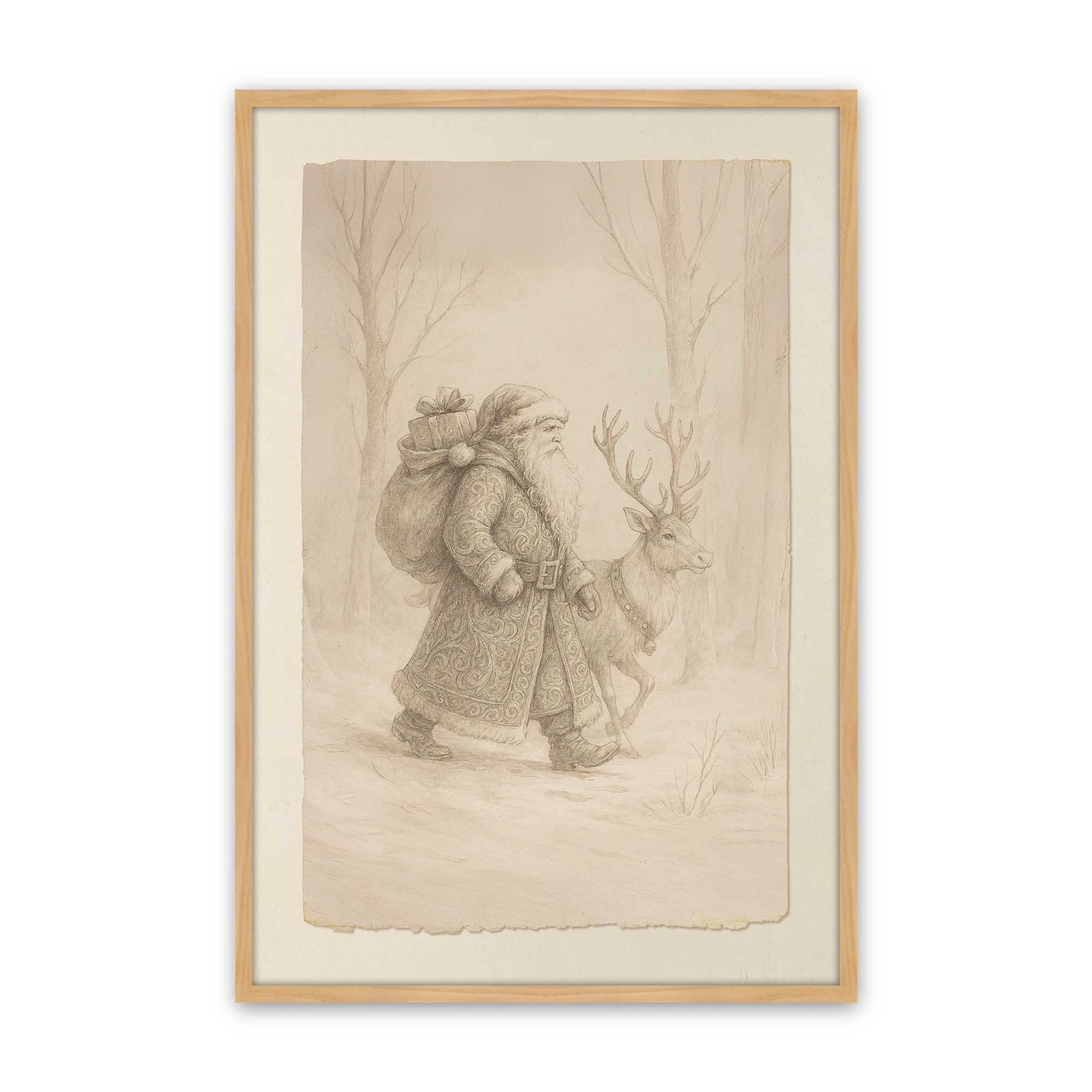 [Color:American Maple], Picture of art in a American Maple frame