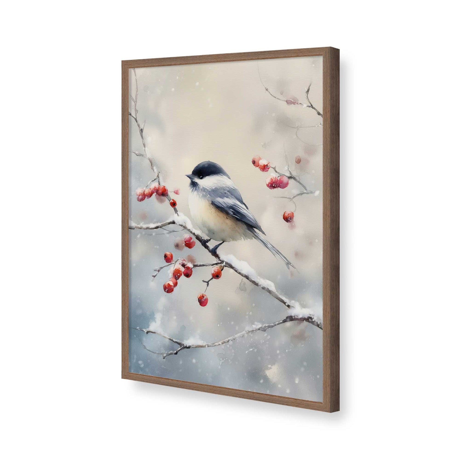 [Color:Walnut], Picture of art in a Walnut frame of the corner