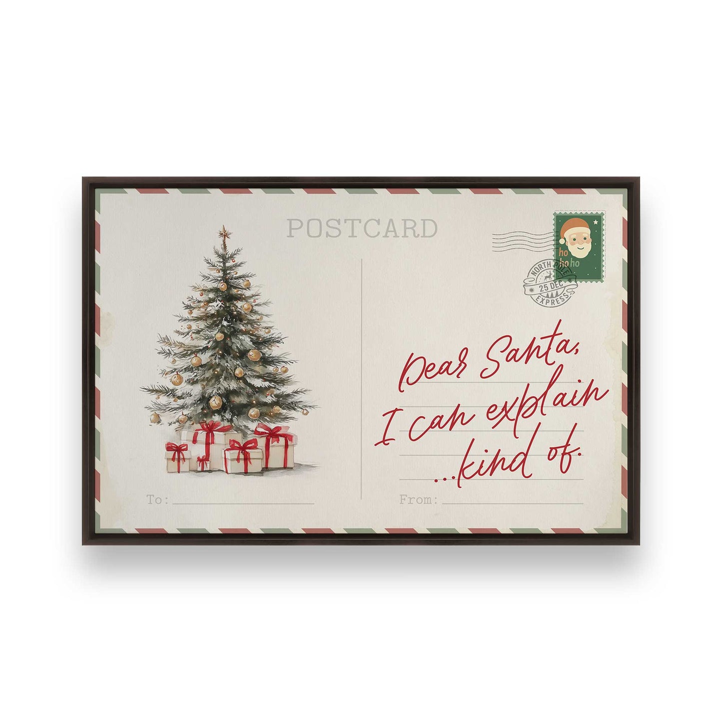 [Color:Espresso], Picture of art in an espresso frame