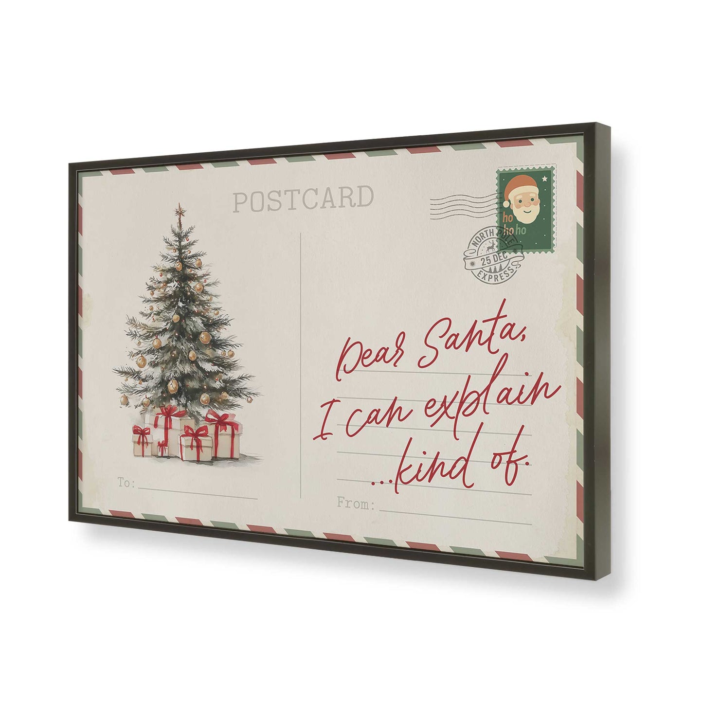 [Color:Satin Black], Picture of art in a Satin Black frame of the corner