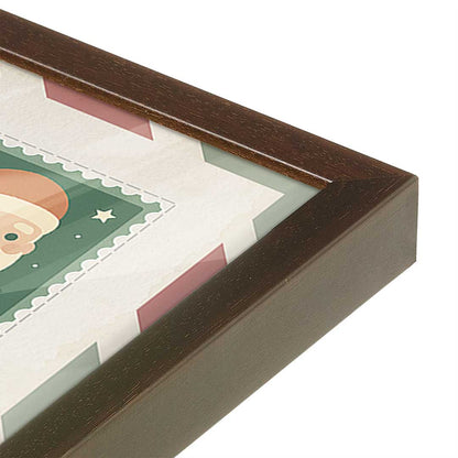 [Color:Belvinder Brown], Picture of art in a Belvinder Brown frame at an angle