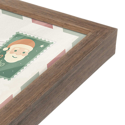 [Color:Walnut], Picture of art in a Walnut frame at an angle