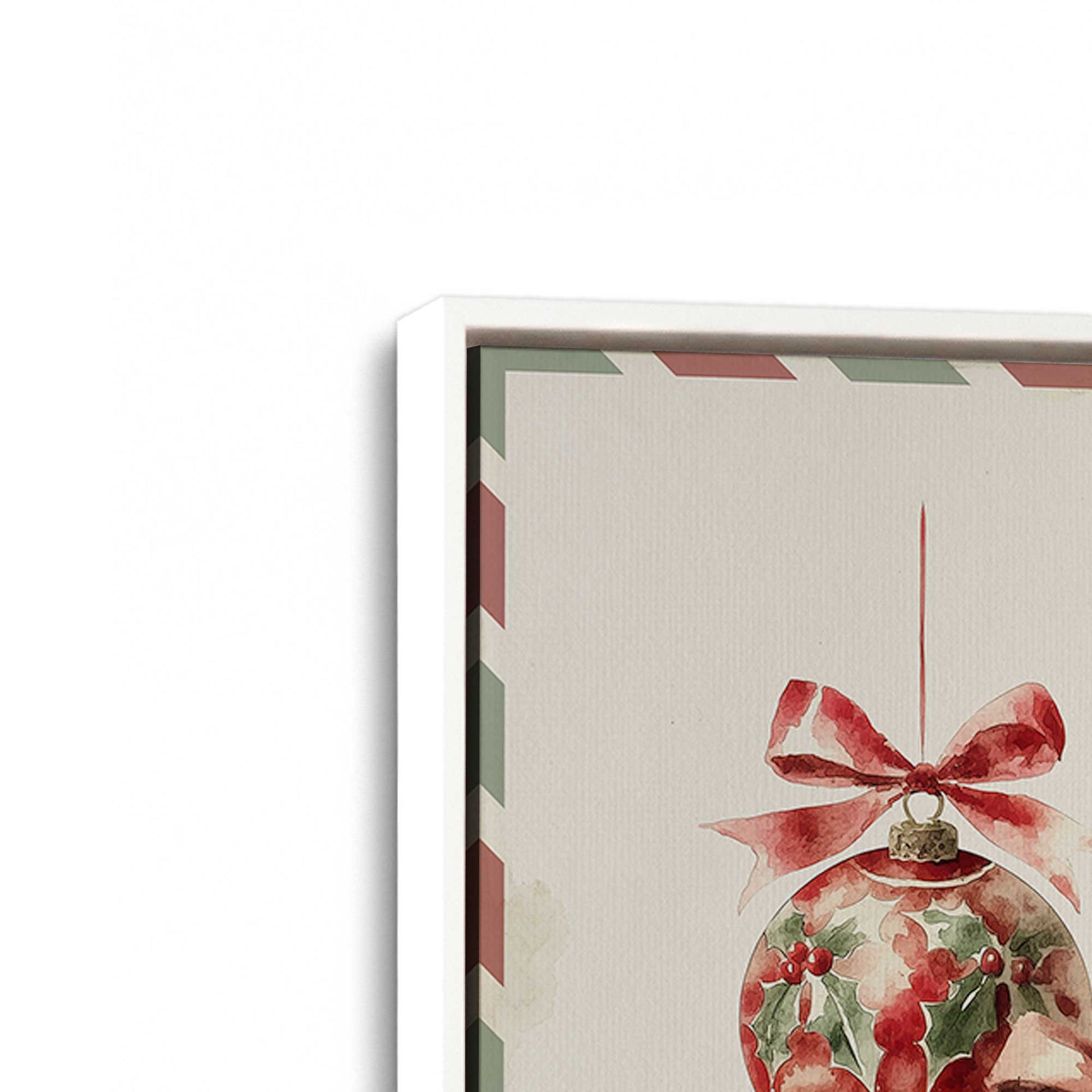 [Color:Opaque White], Picture of art in a White frame at an angle