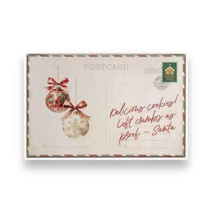 North Pole Notes, Set of 4 Prints on Canvas