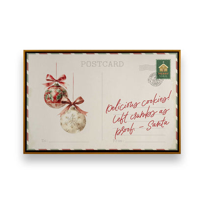 North Pole Notes, Set of 4 Prints on Canvas