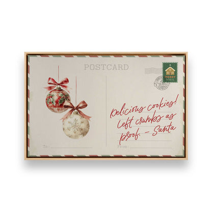 North Pole Notes, Set of 4 Prints on Canvas