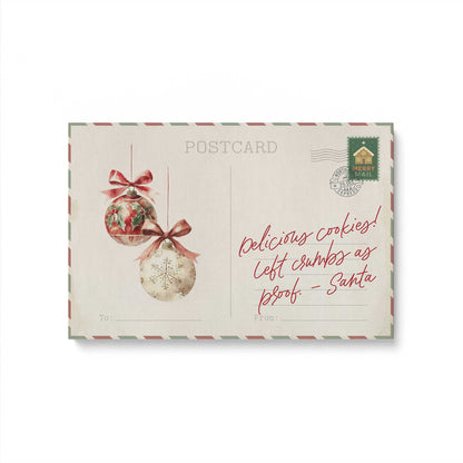 North Pole Notes, Set of 4 Prints on Canvas