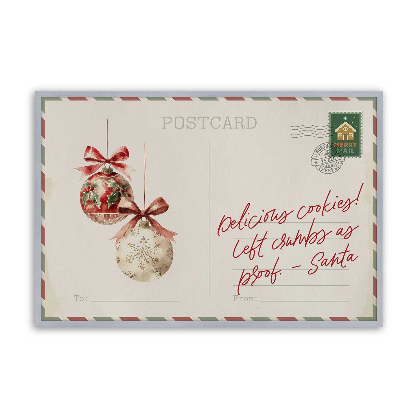 North Pole Notes Set of 4 Prints