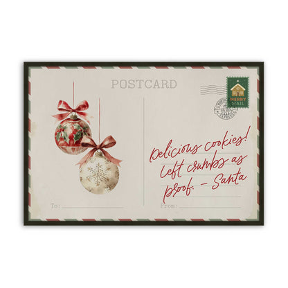 North Pole Notes Set of 4 Prints