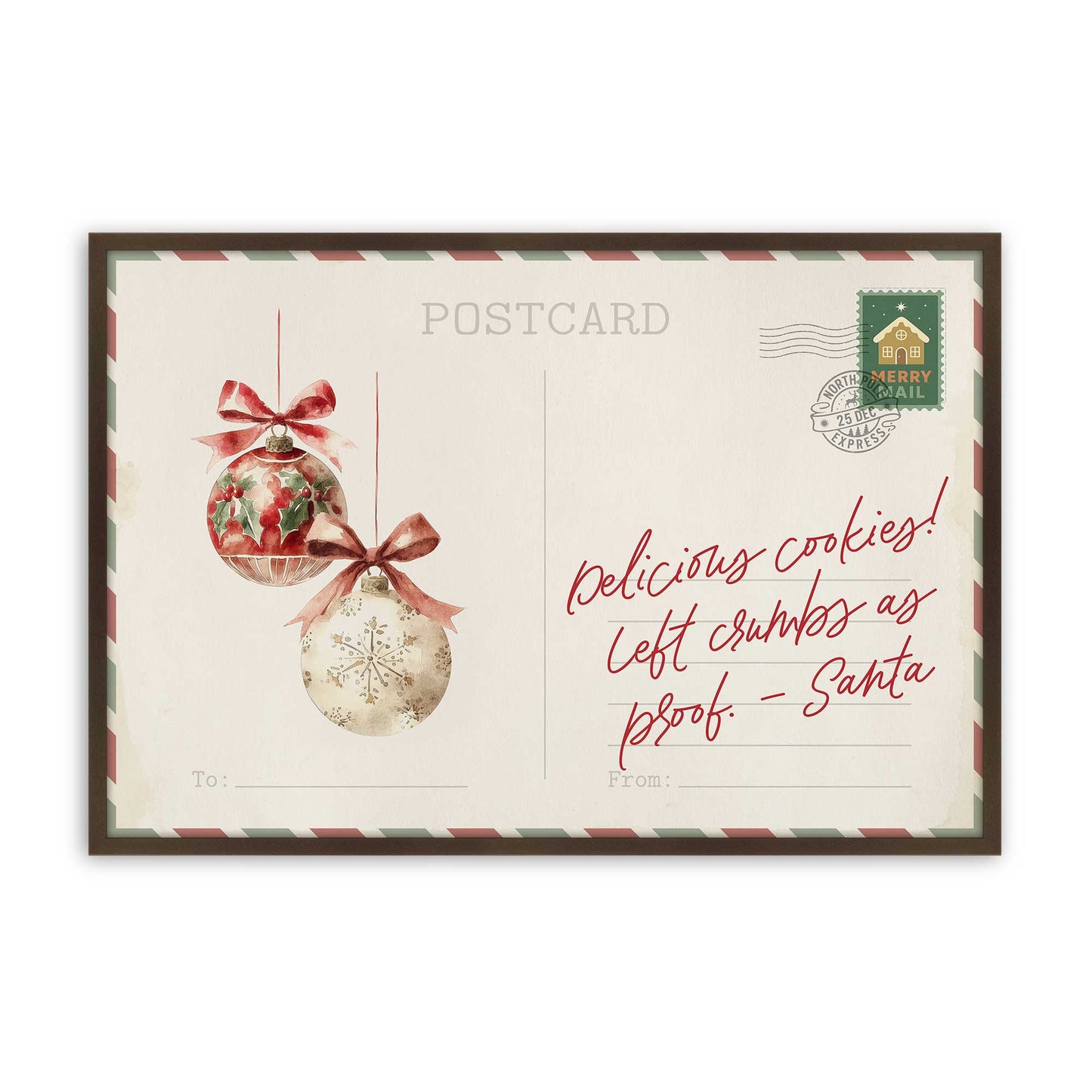 North Pole Notes Set of 4 Prints