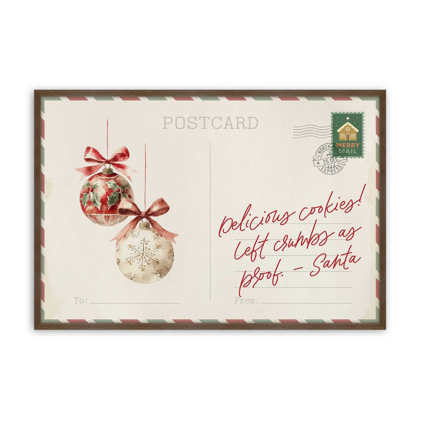 North Pole Notes Set of 4 Prints