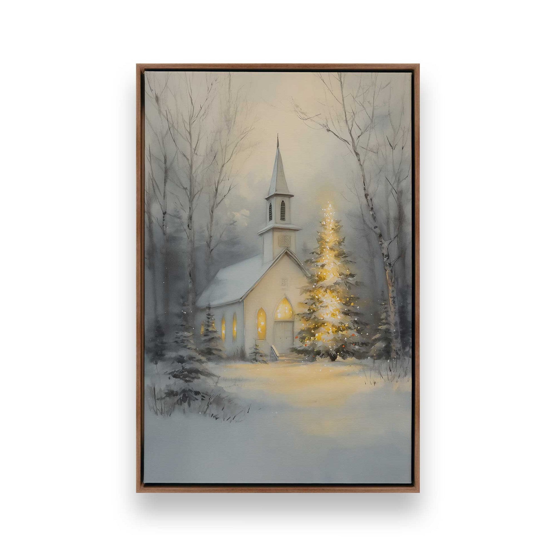[Color:Walnut], Picture of art in a Walnut frame