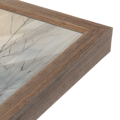 [Color:Walnut], Picture of art in a Walnut frame at an angle