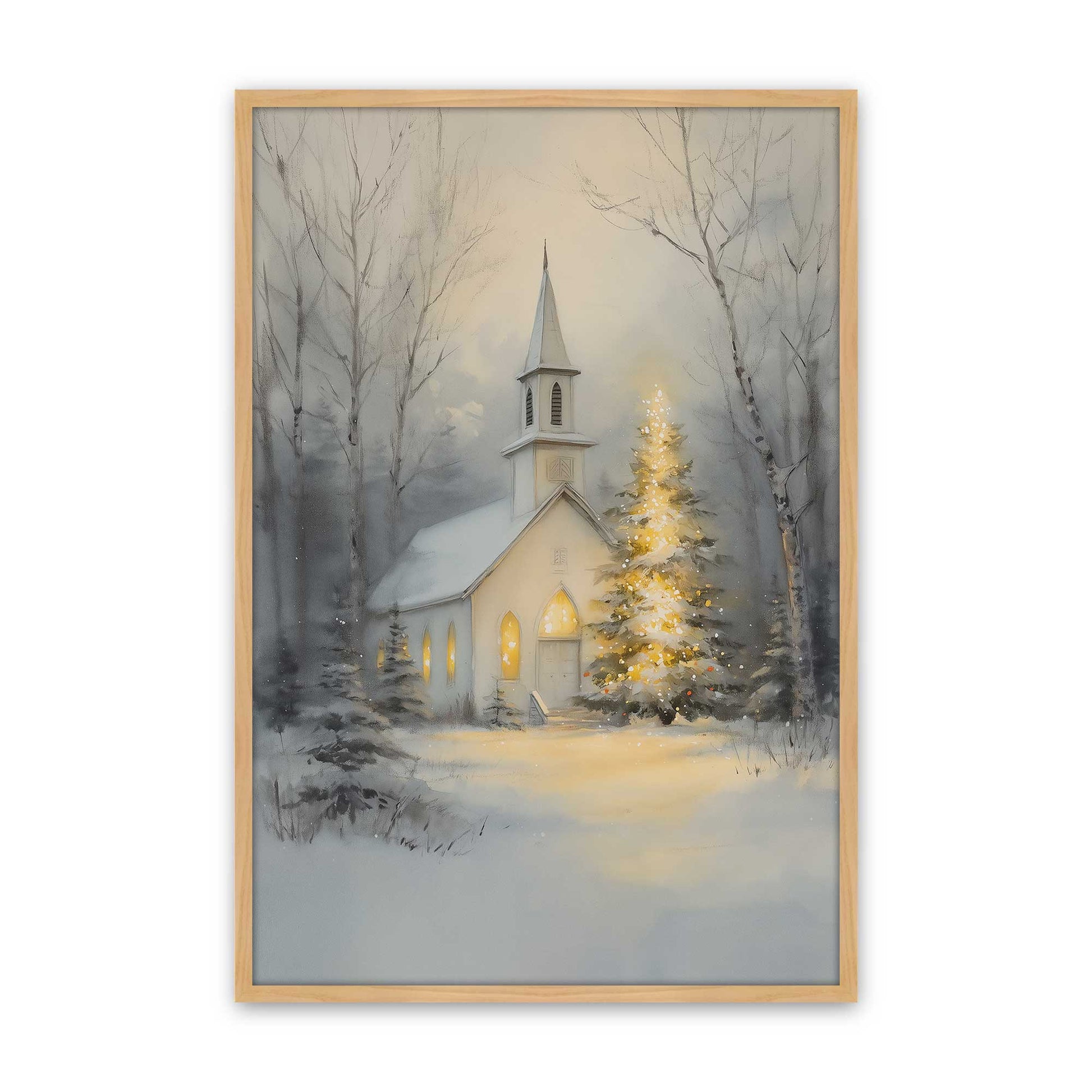 [Color:American Maple], Picture of art in an American Maple frame