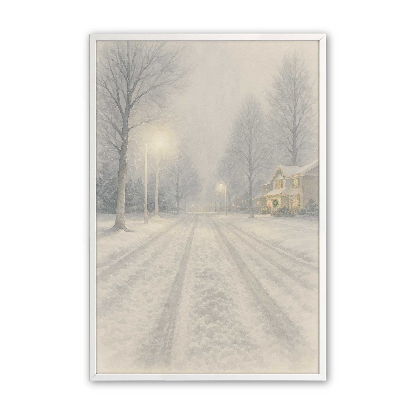 [Color:Opaque White], Picture of art in a Opaque White frame